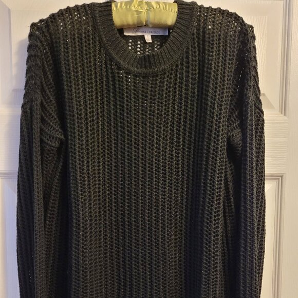 Lovers + Friends Black Knit Seater with Bell Sleeves - NWOT - Picture 2 of 8